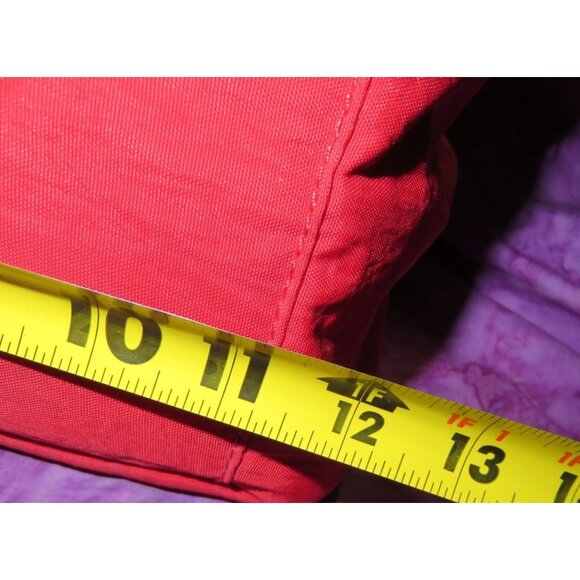 Kipling HB6855 Defea Large Crossbody Handbag in Red Nylon with Leather Handles - Picture 10 of 14